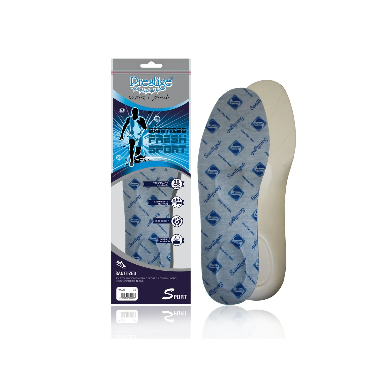 Soletta anatomica in tessuto