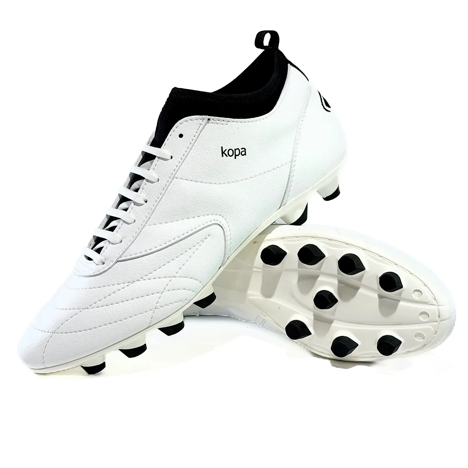 SILEI Kopa Sock Micro Bianco FG/MG — Scarpe da Calcio Tecniche